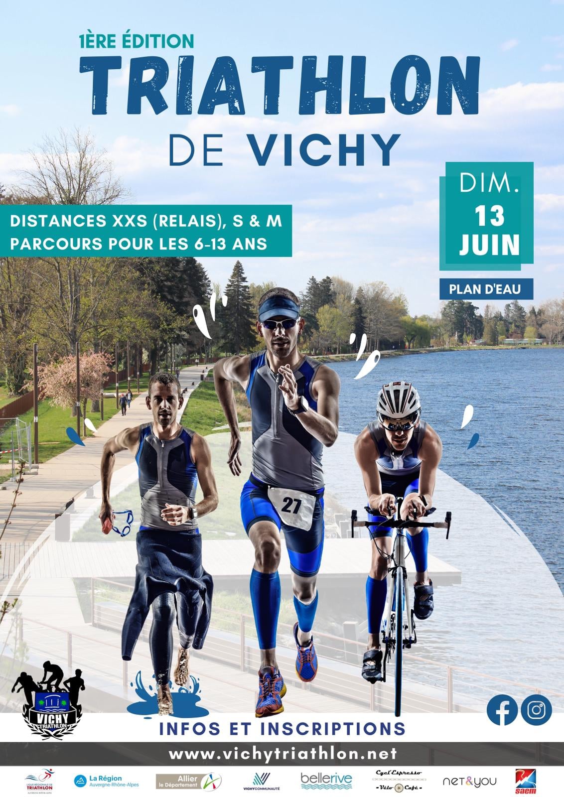 triathlon A l'eau de Vichy