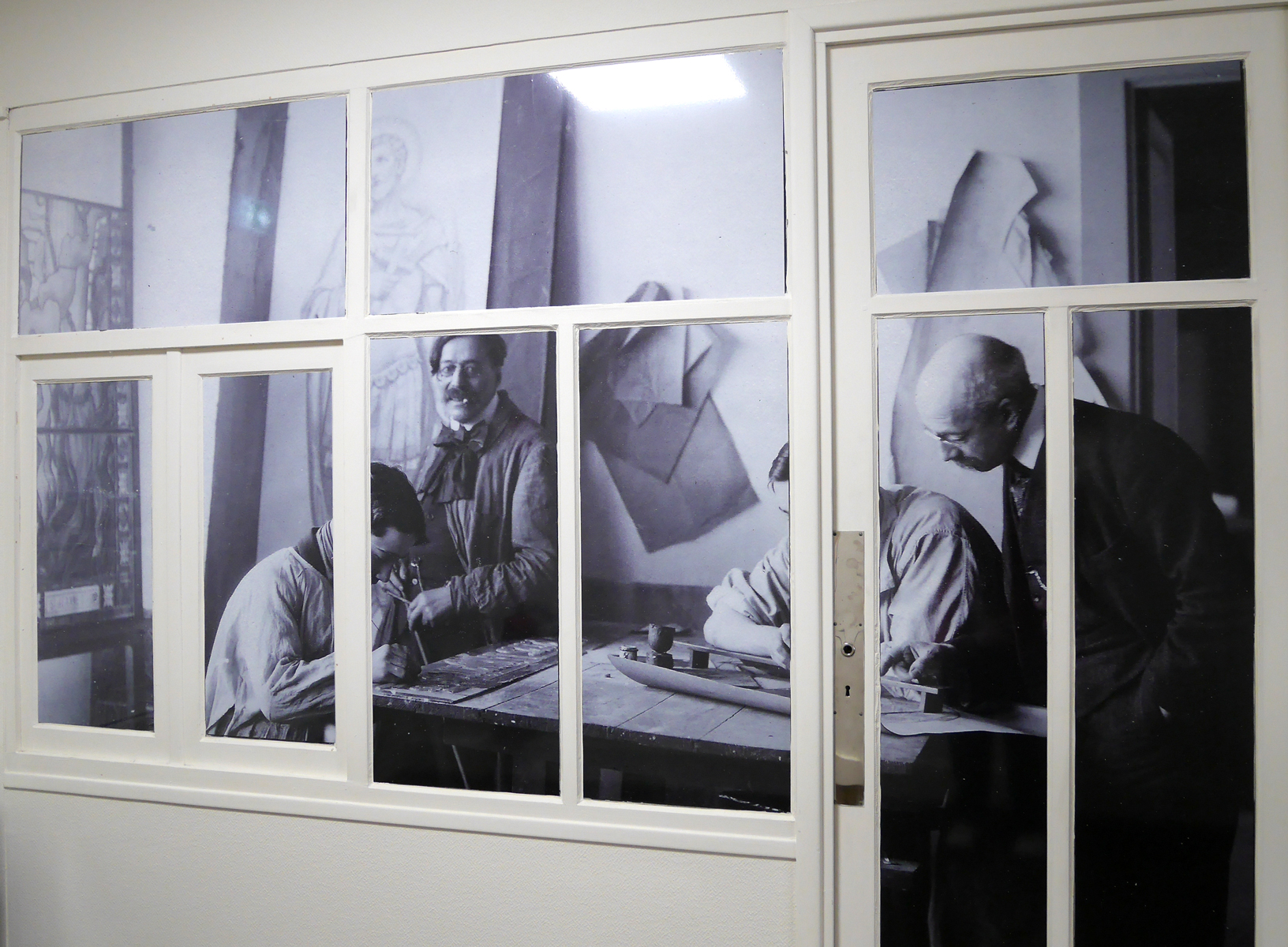 Le maître-verrier Francis Chigot à Vichy